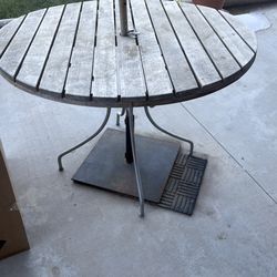 Wooden table with 4  chairs