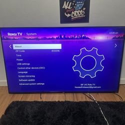58Inch JVC Roku Smart Tv 