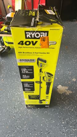 Ryobi 40v combo string trimmer and 160mph blower