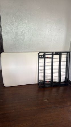 Amazon basics XL twin frame with mattress!