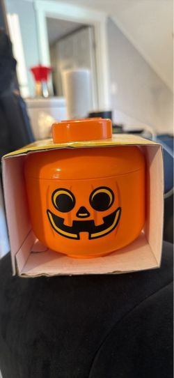 LEGO Halloween Pumpkin Storage Head