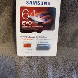 Brand New Samsung 64GB Memory With Adapter