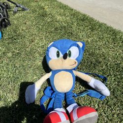 Sonic plushie Backpack Used 