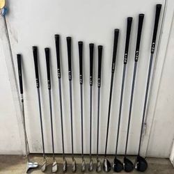 WOMEN'S-LADIES COMPLETE LEFT HANDED GRAPHITE PING (COBRA) GOLF CLUBS!