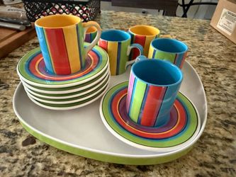 Whittard Hand Painted 12-piece Espresso Set