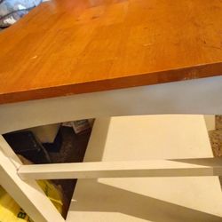 Farmhouse Big Square Table, Has Drawer In Front, 23 Across, 26 H