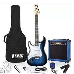 LyxPro 39" Electric Stratocaster Guitar & Starter Kit