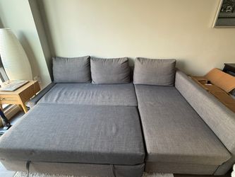 Sleeper Sofa With Storage + Memory Foam Mattress Topper