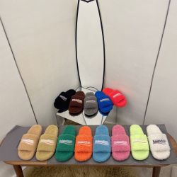 Balenciaga Furry Slides