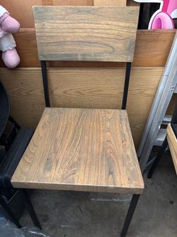 Rustic wood chair