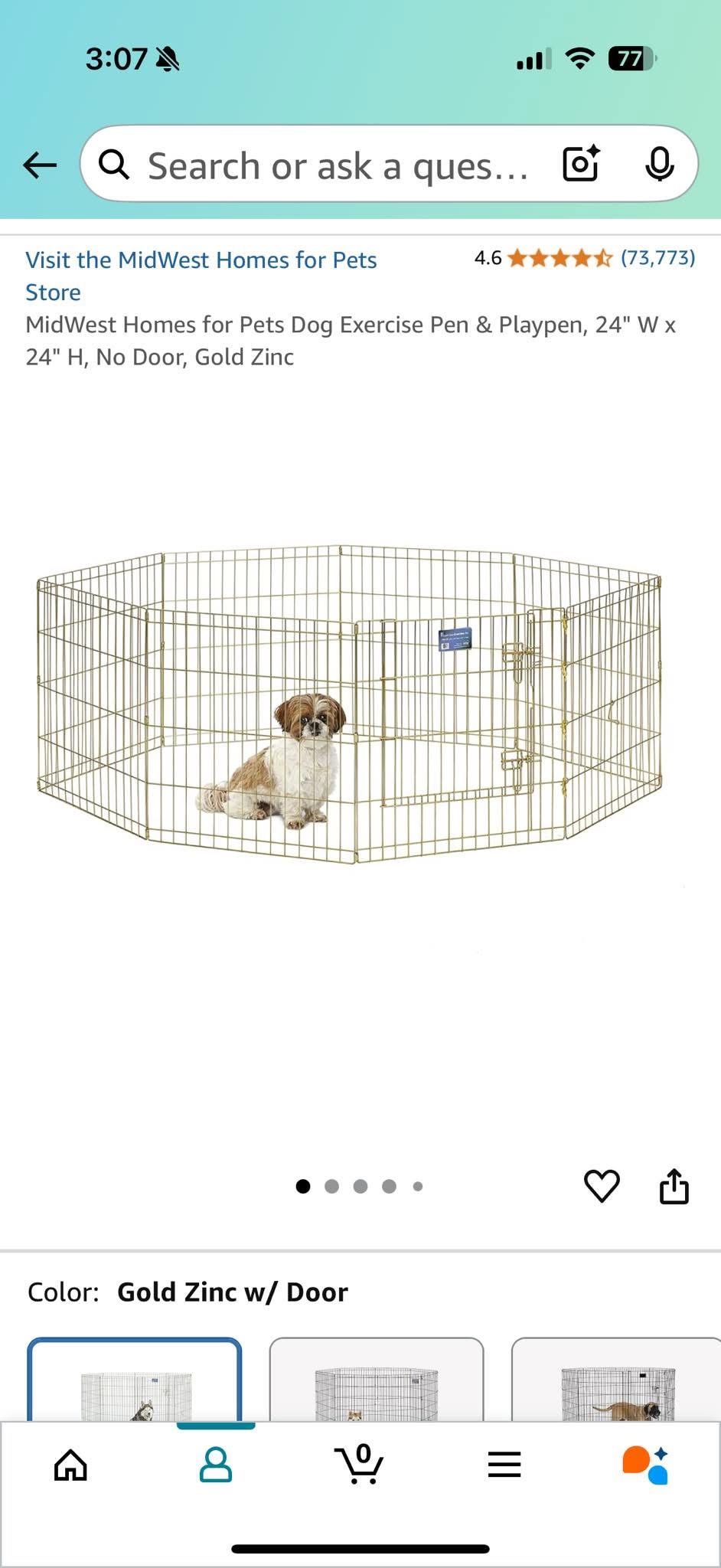 Playpen Gate Great For Puppy Training