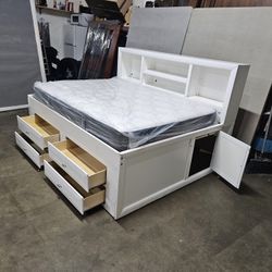 Full Captains Bed And Mattress 