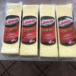 4 Libman Gator Mop Refills New
