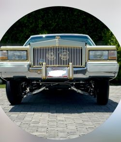 ASC Cadillac Dog House Grille  Steel frame with billet aluminum horizontal bars.   Brand New (hard to find)