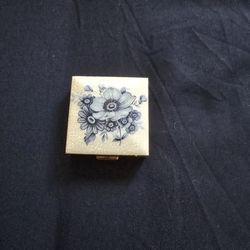 Antique small box top is marble