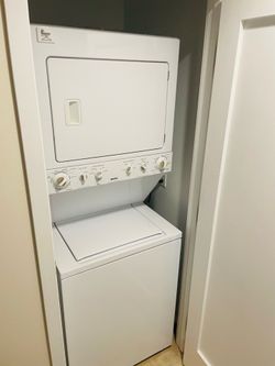 Washer and dryer.