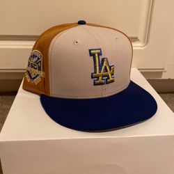 LA Dodgers New Era 50 Anniversary Patch Baseball Hat