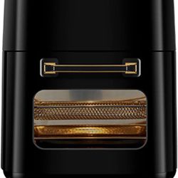 15L Digital Air Fryer Oven With Rapid Air Circulation Oil Free LED Screen Nonstick Basket 60-Minute Timer&Temperature 1400W Black (Color : Black)