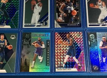 DALLAS MAVERICKS Lot #2 (8 Cards) 🔥🔥🔥 Luka Doncic Mosaic, Kristaps Porzingis Green Mosaic Prizm & More!