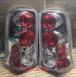 #OT115 Fit 02 - 06 Cadillac Escalade  Chrome Halogen Taillight Pair 