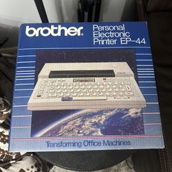 Brother EP-44 Electronic Printer/Typewriter Works! Original Box Tested Adapter