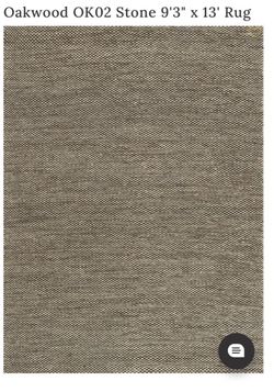 Oakwood OK02 Stone 9'3" x 13' Rug