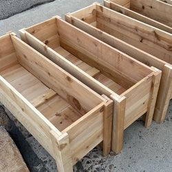 3ft long cedar planter boxes