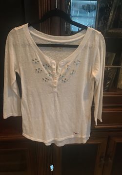 Hollister white shirt
