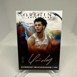 2019-20 Panini Origins -Autographs Quinndary Weatherspoon #OA-QWT Silver Ink /49
