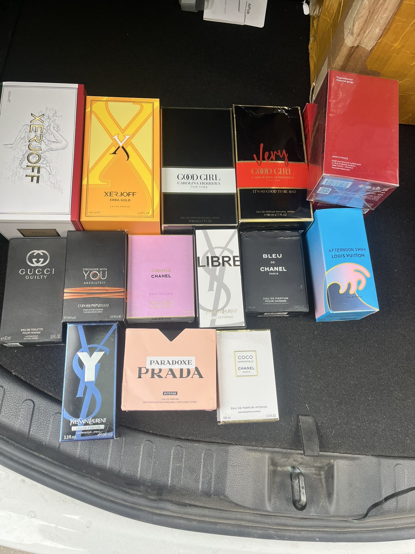 Colognes, Perfumes, Dior Slides, And Designer Belts For Sale