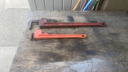 Ridgid pipe wrench 36” buck bros 24”
