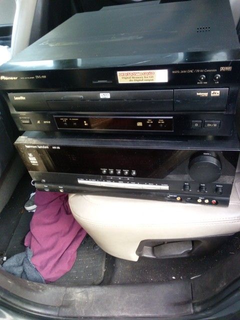 Harmon Kardon Receiver And Laser Pioneer