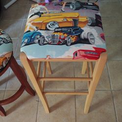 Stool With Upholstered Seat