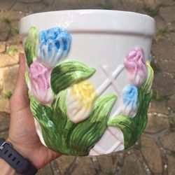 Painted Plant Pot