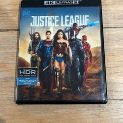 Justice League 4K Disc And Blu-ray