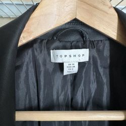 TOPSHOP Blazer Faux Leather 