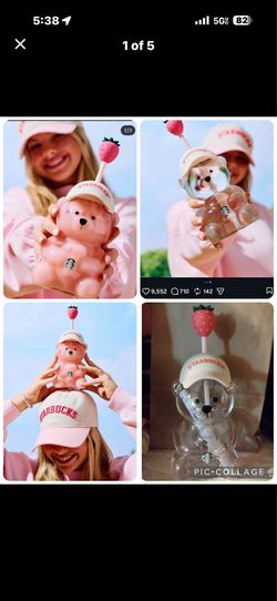 Starbucks LIMITED EDITION PINK BEAR CUP