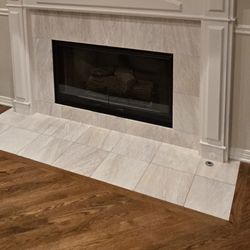 Gas Fireplace With Mantel