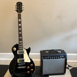 EPIPHONE LES PAUL STANDARD w/ FENDER FRONTMAN 15R