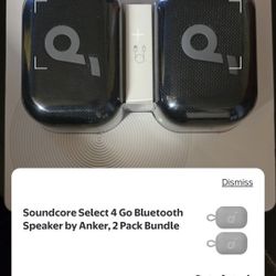 Soundcore 2 pack Bluetooth Speakers Select 4 Go