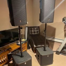 12 EV POWERED  SUB AND SPEAKERS 