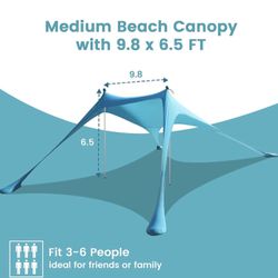 9.8 * 6.5 FT Beach Canopy(never Used)