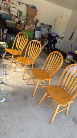 Four chairs and a table