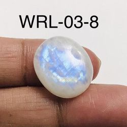 White Rainbow moonstone Oval Shape Cabochon-WRL-03-8