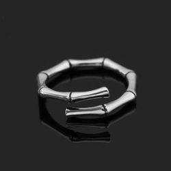 R39 - 925  sterling silver BAMBOO  Ring!