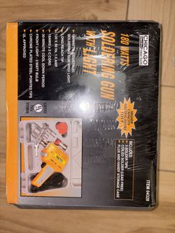 180 watts soldering Gun w/light by Chicago New in Org. Packaging sealed.