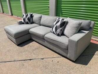 Free Delivery - Modern Grey Sectional Set