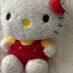Sanrio Hello Kitty Jumbo Shaggy Fluffy Pillow.