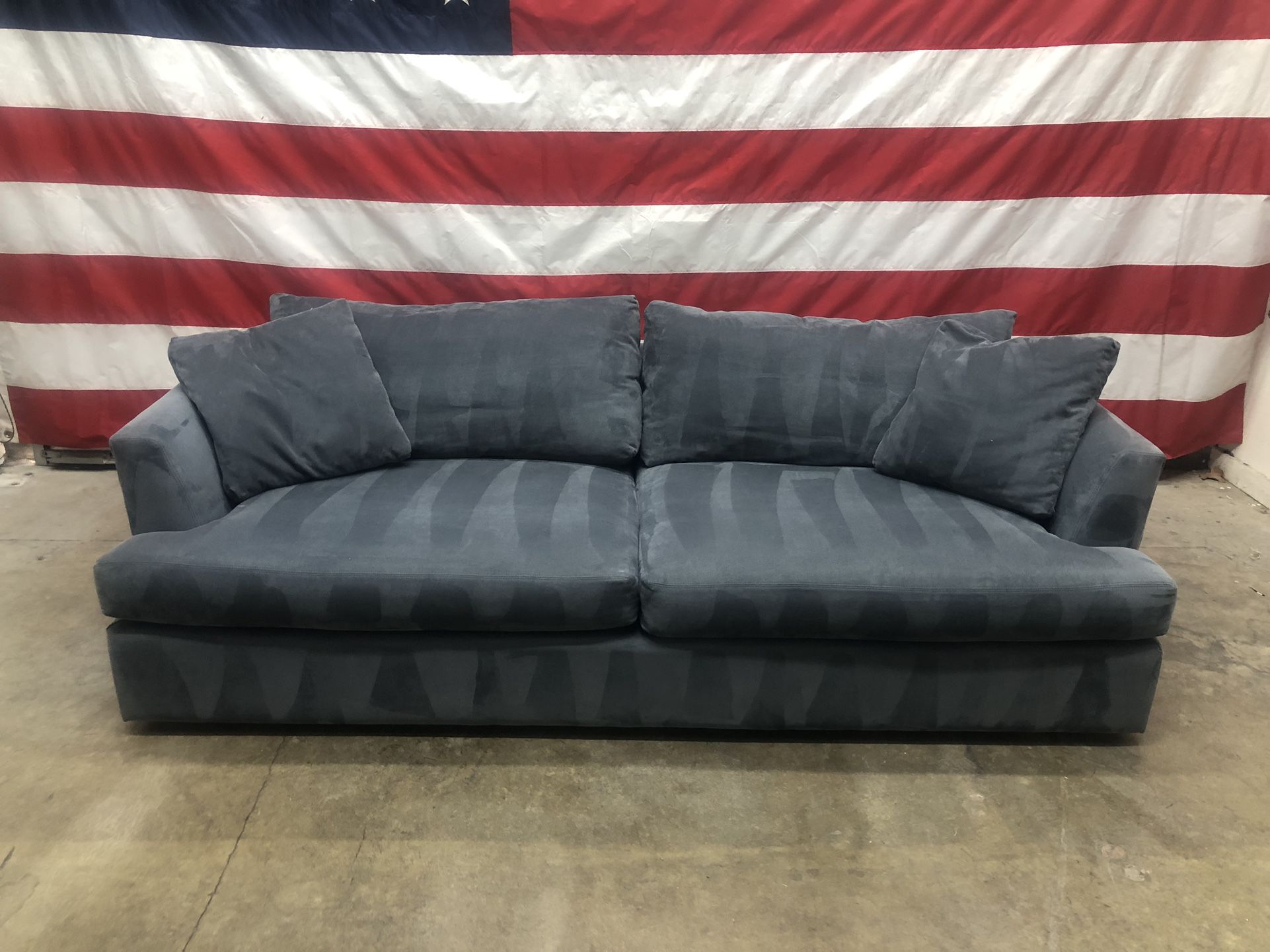 Free Delivery - Macys Suede Microfiber Sofa Couch
