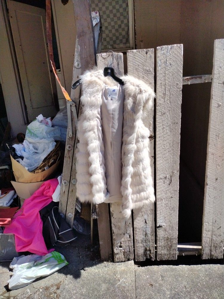 Fox Fur Hooded Vest
